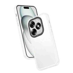 For Itel S23+ Frame Two Color Lens Ring TPU Phone Case(Transparent)