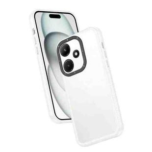 For Infinix Hot 30i Frame Two Color Lens Ring TPU Phone Case(Transparent)