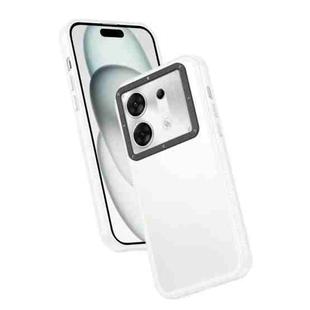 For Infinix Zero 30 Frame Two Color Lens Ring TPU Phone Case(Transparent)