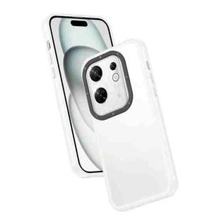 For Infinix Zero 30 4G Frame Two Color Lens Ring TPU Phone Case(Transparent)