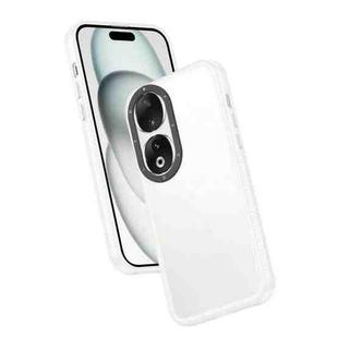 For Honor 90 Frame Two Color Lens Ring TPU Phone Case(Transparent)