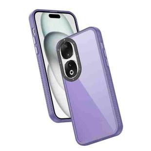 For Honor 90 Frame Two Color Lens Ring TPU Phone Case(Purple)