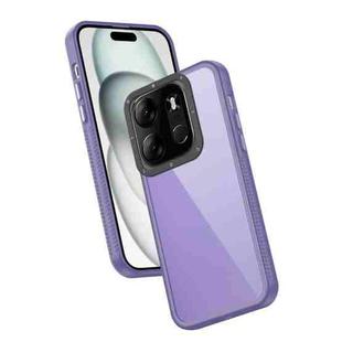 For Tecno Spark Go 2023 / Infinix Smart 7 Frame Two Color Lens Ring TPU Phone Case(Purple)