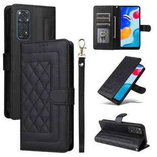 For Xiaomi Redmi Note 11s / 12s Diamond Lattice Leather Flip Phone Case(Black)