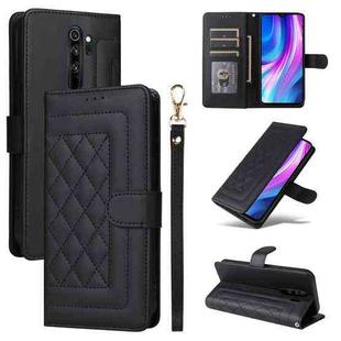 For Xiaomi Redmi Note 8 Pro Diamond Lattice Leather Flip Phone Case(Black)
