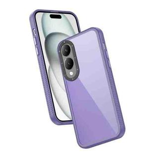 For vivo Y17s Frame Two Color Lens Ring TPU Phone Case(Purple)