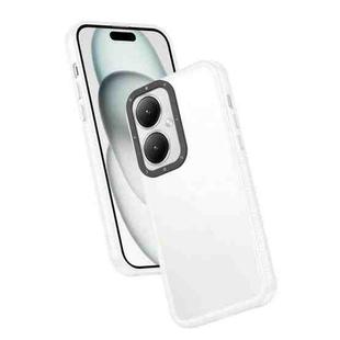 For vivo Y27 4G Frame Two Color Lens Ring TPU Phone Case(Transparent)
