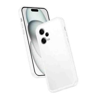 For Xiaomi Poco X5 Pro / Redmi Note 12 Pro 5G Frame Two Color Lens Ring TPU Phone Case(Transparent)