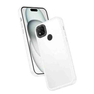 For Xiaomi Redmi 9C / 10A Frame Two Color Lens Ring TPU Phone Case(Transparent)