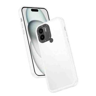 For Xiaomi Redmi A1+ Frame Two Color Lens Ring TPU Phone Case(Transparent)