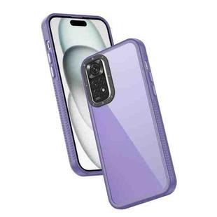 For Xiaomi Redmi Note 11 4G / Note 11S 4G Frame Two Color Lens Ring TPU Phone Case(Purple)