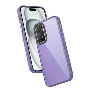 For Xiaomi Redmi Note 11 Pro / Note 12 Pro 4G Frame Two Color Lens Ring TPU Phone Case(Purple)
