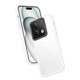 For Xiaomi Redmi Note 13 Frame Two Color Lens Ring TPU Phone Case(Transparent)