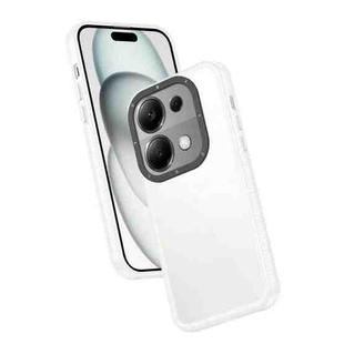 For Xiaomi Redmi Note 13 Pro 4G Frame Two Color Lens Ring TPU Phone Case(Transparent)