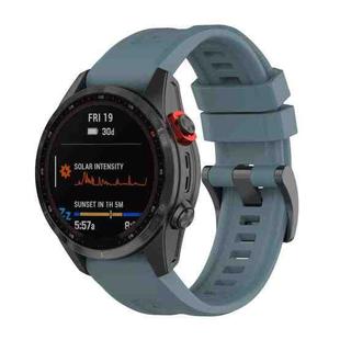 For Garmin Fenix 7 22mm Quick Release Silicone Watch Band(Navy Blue)