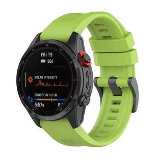 For Garmin Fenix 7 22mm Quick Release Silicone Watch Band(Green)