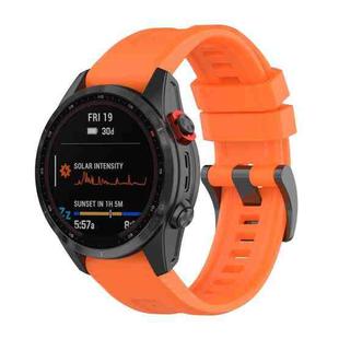 For Garmin Fenix 5X 26mm Quick Release Silicone Watch Band(Orange)