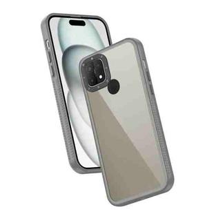 For OPPO A15 / A15s Frame Two Color Lens Ring TPU Phone Case(Black)