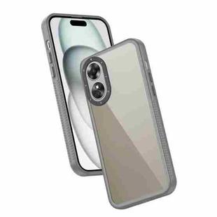 For OPPO A17 Frame Two Color Lens Ring TPU Phone Case(Black)