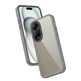 For OPPO A98 Frame Two Color Lens Ring TPU Phone Case(Black)