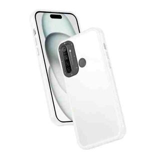 For Realme 5i / C3 Frame Two Color Lens Ring TPU Phone Case(Transparent)