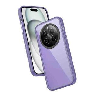 For Realme 12 Pro Frame Two Color Lens Ring TPU Phone Case(Purple)