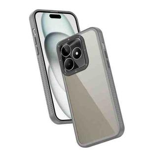For Realme C53 Frame Two Color Lens Ring TPU Phone Case(Black)
