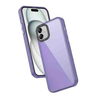 For Samsung Galaxy A04e Frame Two Color Lens Ring TPU Phone Case(Purple)