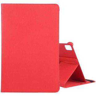 For iPad Pro 13 2024 360 Degree Rotation Litchi Texture Leather Tablet Case with Holder(Red)