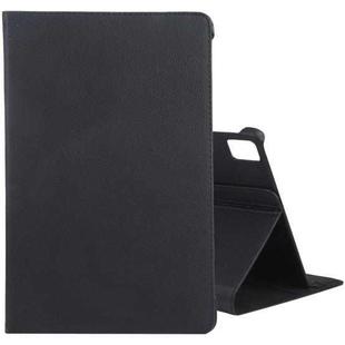 For iPad Pro 13 2024 360 Degree Rotation Litchi Texture Leather Tablet Case with Holder(Black)