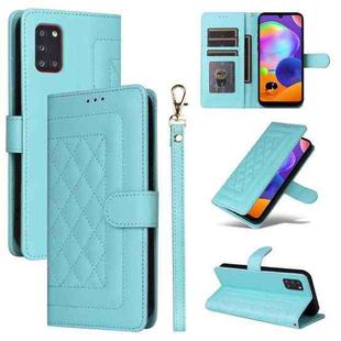For Samsung Galaxy A31 EU Version Diamond Lattice Leather Flip Phone Case(Mint Green)