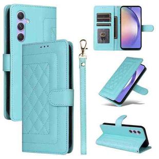 For Samsung Galaxy A54 5G Diamond Lattice Leather Flip Phone Case(Mint Green)