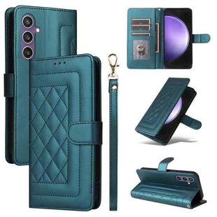 For Samsung Galaxy S23 FE 5G Diamond Lattice Leather Flip Phone Case(Green)