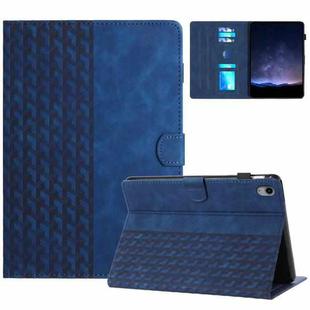 For iPad mini 6 Building Blocks Embossed Leather Smart Tablet Case(Blue)