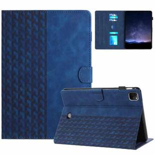 For iPad Pro 11 2024 Building Blocks Embossed Leather Smart Tablet Case(Blue)