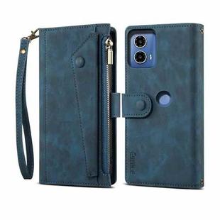 For Motorola Moto G24 Power ESEBLE Retro Frosted RFID Leather Phone Case(Dark Green)