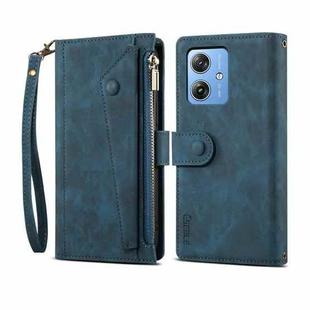 For Motorola Moto G54 Power 5G ESEBLE Retro Frosted RFID Leather Phone Case(Dark Green)