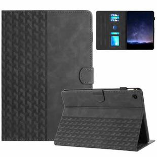 For Lenovo Tab M10 3rd Gen Building Blocks Embossed Leather Smart Tablet Case(Black)