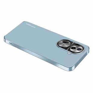 For OPPO Reno11 Global AG Frosted Electroplating Acrylic Phone Case(Sierra Blue)