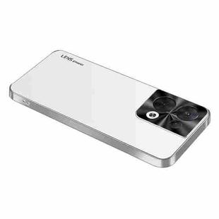 For OPPO Reno8 AG Frosted Electroplating Acrylic Phone Case(Silver White)