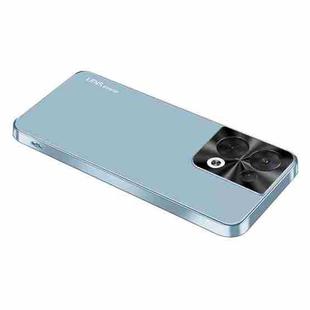 For OPPO Reno8 AG Frosted Electroplating Acrylic Phone Case(Sierra Blue)