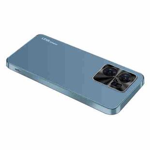 For OPPO Reno7 AG Frosted Electroplating Acrylic Phone Case(Navy Blue)