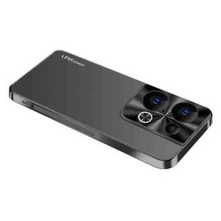 For OPPO Reno9 Pro+ AG Frosted Electroplating Acrylic Phone Case(Black)