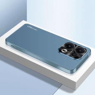 For OPPO Reno13 Global AG Frosted Electroplating Acrylic Phone Case(Navy Blue)