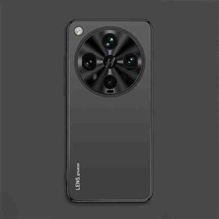 For OPPO Find X8 Ultra AG Frosted Electroplating Acrylic Phone Case(Black)
