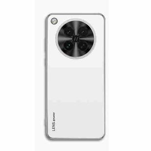 For OPPO Find X8s AG Frosted Electroplating Acrylic Phone Case(Silver White)