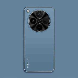 For OPPO Find X8s+ AG Frosted Electroplating Acrylic Phone Case(Navy Blue)