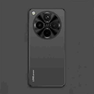 For OPPO Find X8s+ AG Frosted Electroplating Acrylic Phone Case(Black)