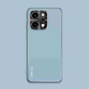 For OPPO Reno14 Pro Global AG Frosted Electroplating Acrylic Phone Case(Sierra Blue)
