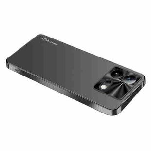 For vivo iQOO Neo8 Pro AG Frosted Electroplating Acrylic Phone Case(Black)